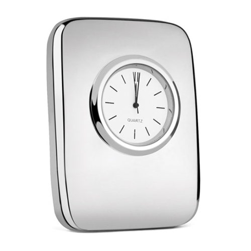 Engraved Silver Plated Tiffany Desktop Clock Business Gifts Express