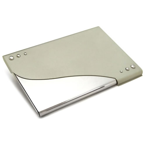 Engraved Nickel Plated Business Cards Case BC201